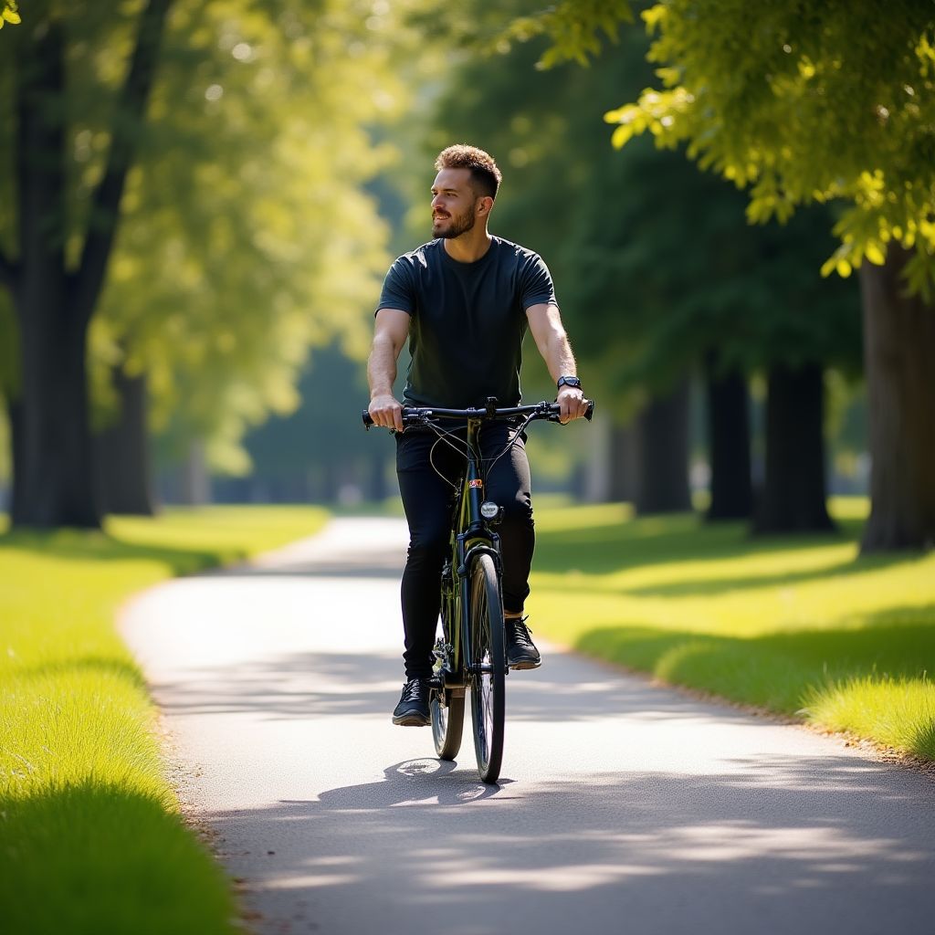 E-Bike de alta calidad en un carril bici