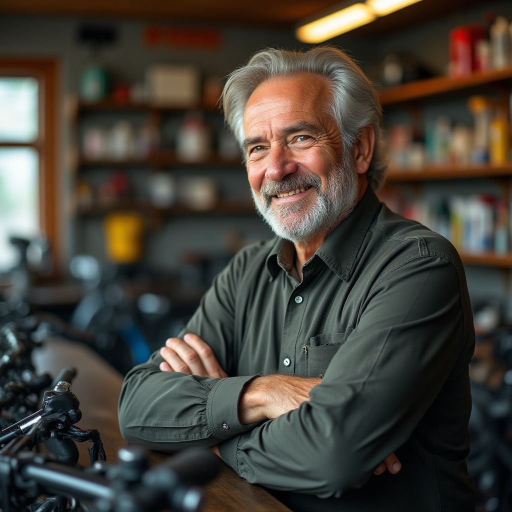 Martin Huber, distribuidor de bicicletas